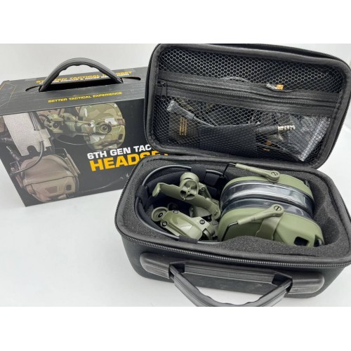 6TH GEN TACTICAL HEADSET тактическая гарнитура, звукосниматель и шумоподавление, активные в Домодедово