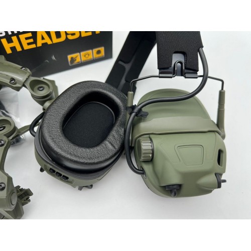 6TH GEN TACTICAL HEADSET тактическая гарнитура, звукосниматель и шумоподавление, активные в Домодедово