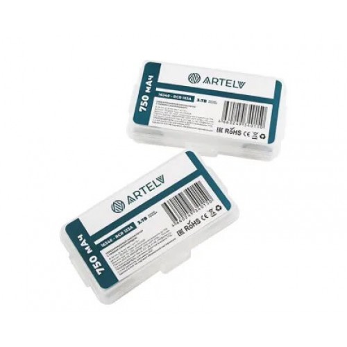 Аккумуляторные батареи RCR123 ARTELV 3.7V Li-Ion 750 mAh в Домодедово