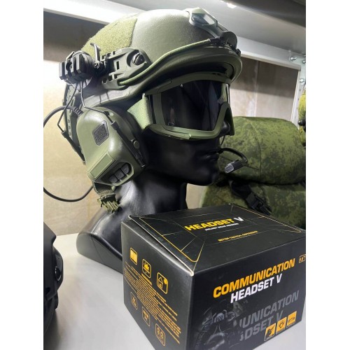 "COMMUNICATION HEADSET V" Активные тактические наушники для стрельбы в Домодедово