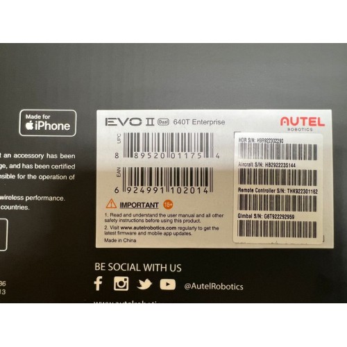 Квадрокоптер Autel Robotics EVO II Dual 640T (Thermal) Enterprise в самой максимальной топовой комплектации в Домодедово