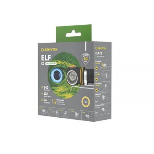 Мультифонарь Armytek ELF C1 Micro USB (теплый свет) в Домодедово