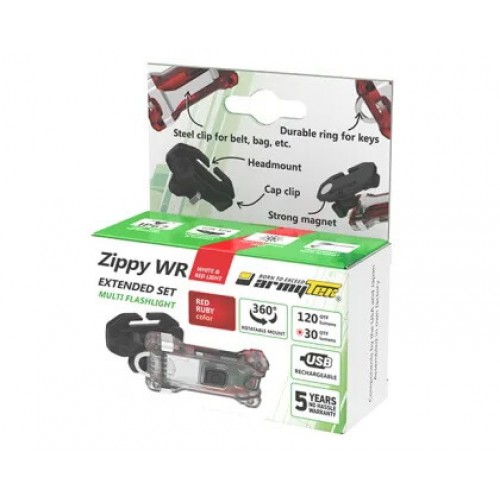 Наключный фонарь Armytek Zippy Extended Set WR (Red Ruby) в Домодедово